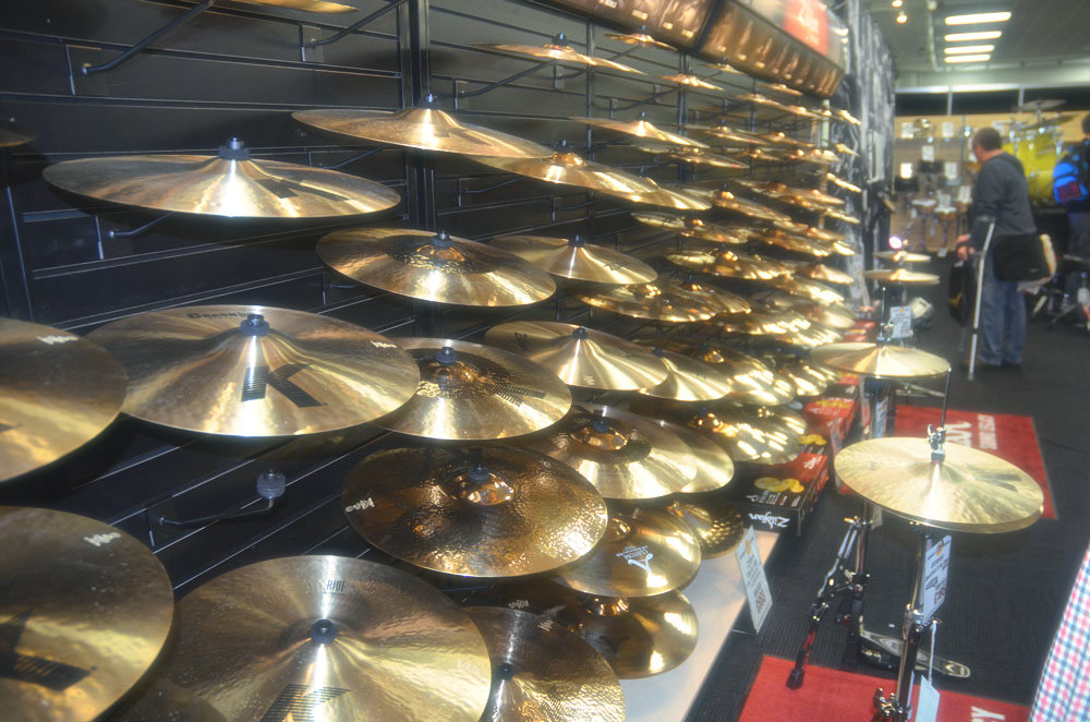 Visitors at Zildjian booth, LDS 2016