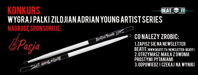 KONKURS: Wygraj pałki Zildjian Adrian Young Artist Series