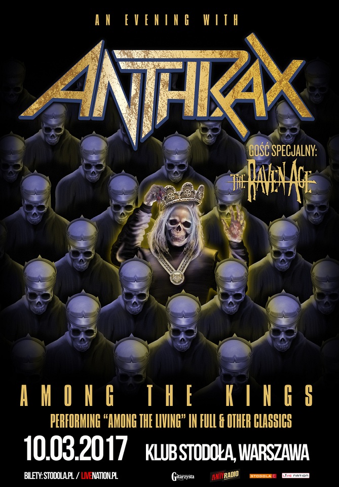Anthrax - koncert dla polskiej publiczności Charlie Benante i Anthrax zagrają w klubie Stodoła