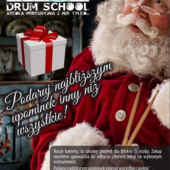 lekcje perkusji w prezencie świątecznym BeatIt Drum School