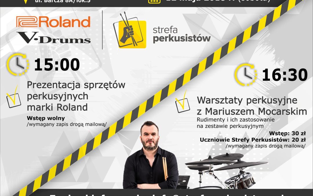 Mariusz Mocarski w Strefie Perkusistów