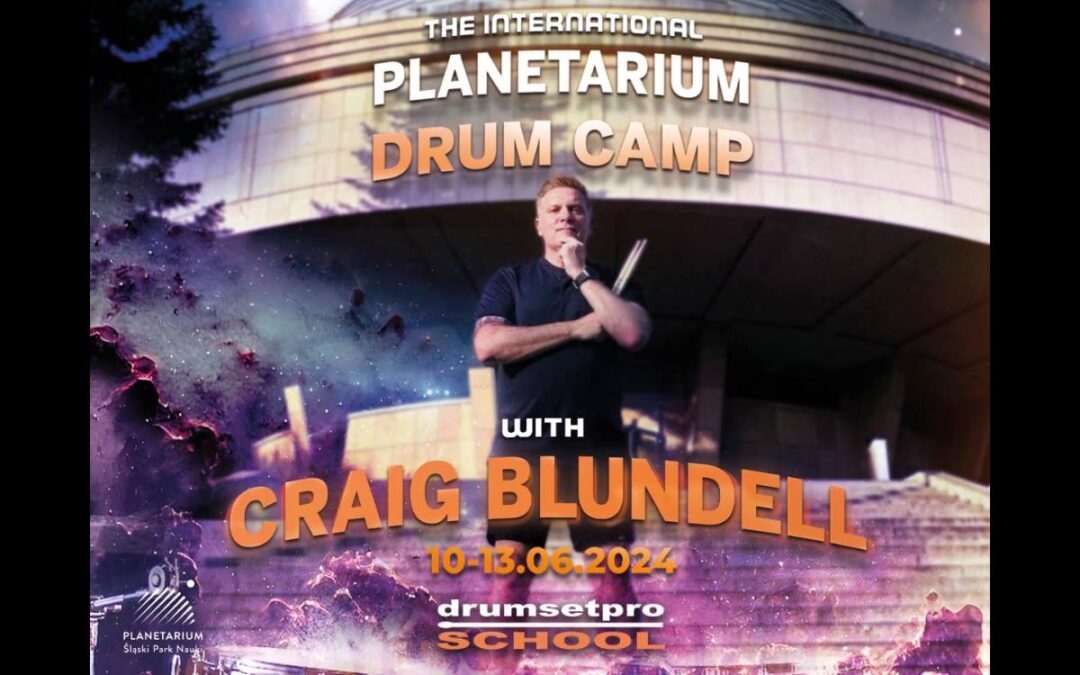 Craig Blundell na 2. edycji drum campu w Planetarium Śląskim